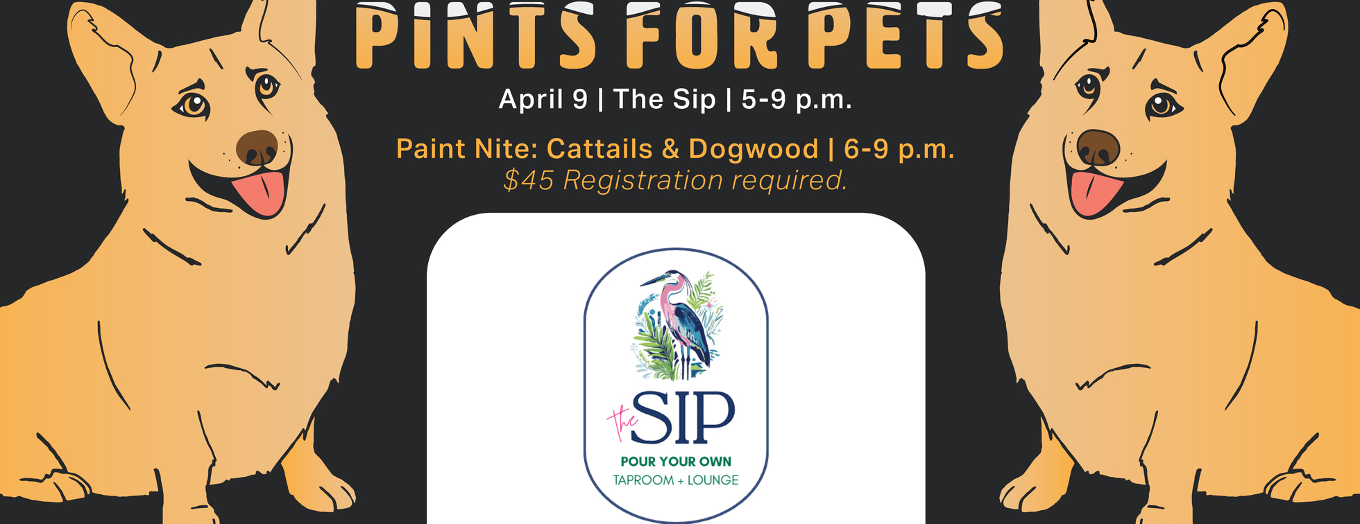 Pints for Pets Paint Nite at The Sip